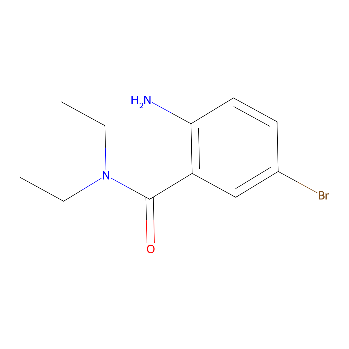 2-Amino-5-bromo-N,N-diethylbenzamide molecular structure, CAS 1263376-84-6