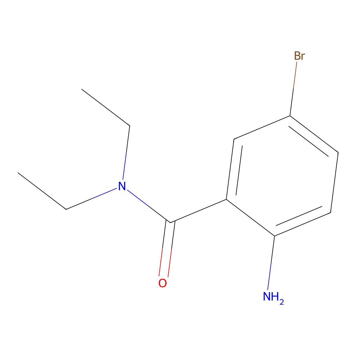 2-Amino-5-bromo-N,N-diethylbenzamide molecular structure, CAS 1263376-84-6