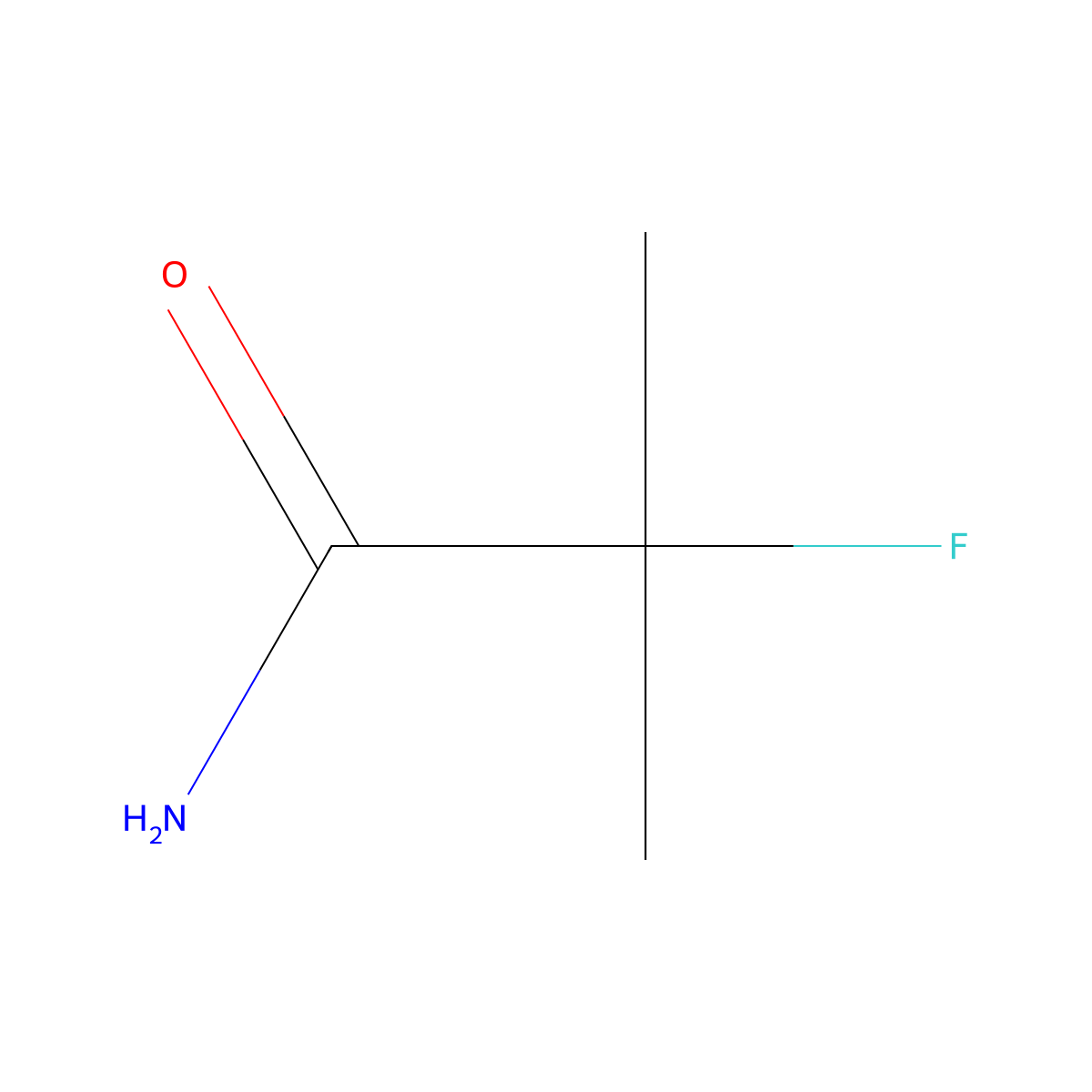 2-Fluoro-2-methylpropanamide molecular structure, CAS 1263376-90-4