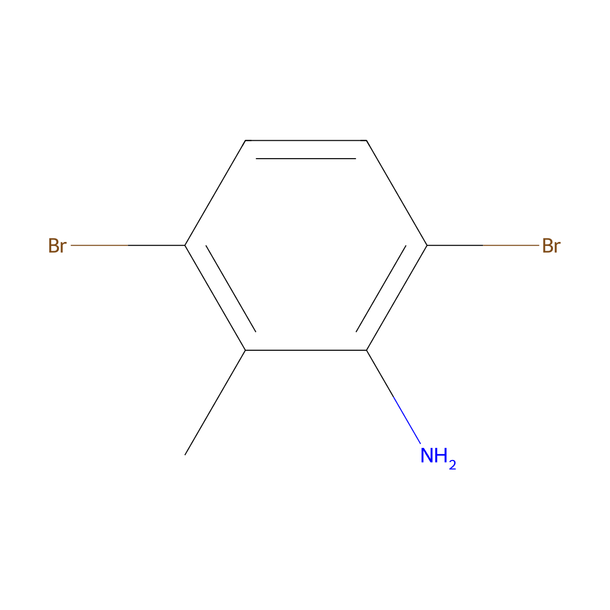 3,6-Dibromo-2-methylaniline molecular structure, CAS 1263376-95-9