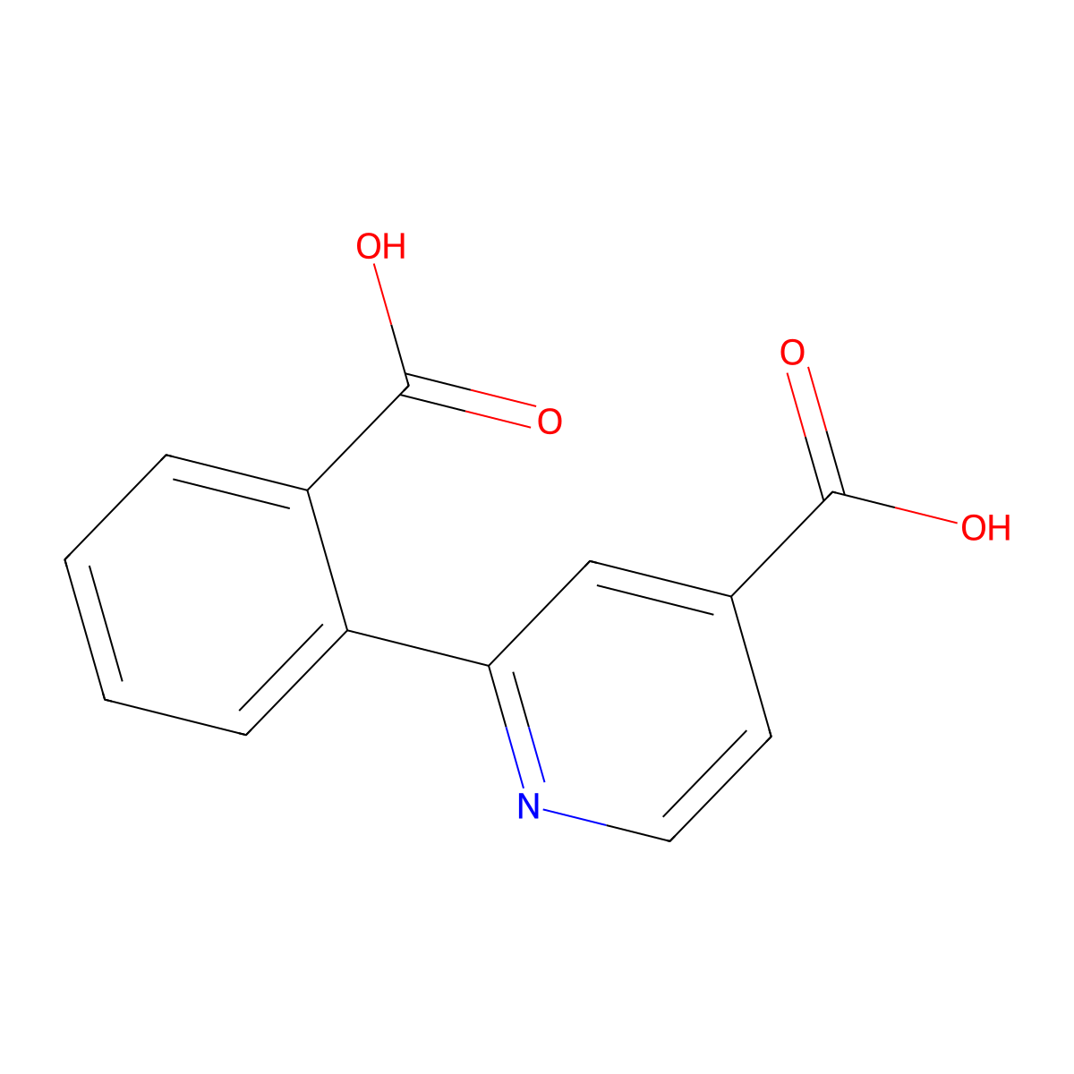 2-(2-Carboxyphenyl)isonicotinic acid molecular structure, CAS 1263377-16-7