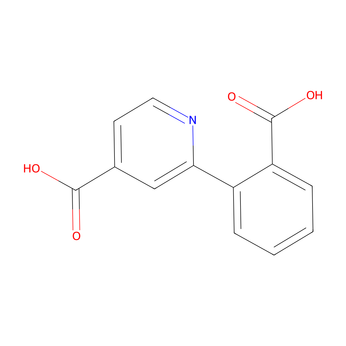 2-(2-Carboxyphenyl)isonicotinic acid molecular structure, CAS 1263377-16-7