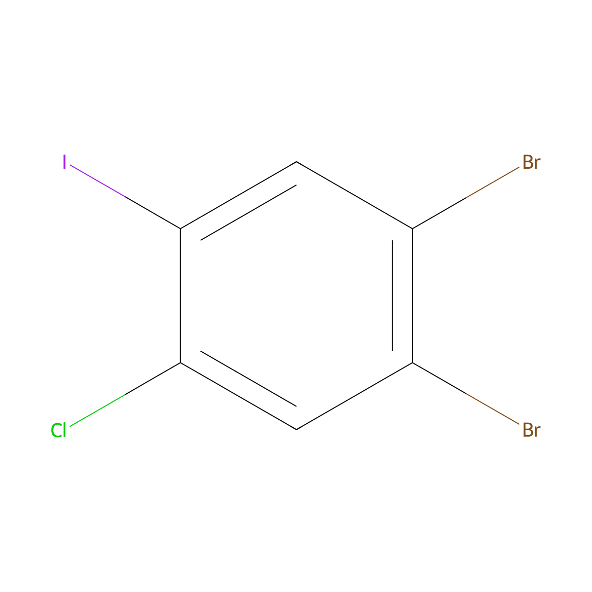 2-Chloro-4,5-dibromoiodobenzene molecular structure, CAS 1263377-41-8