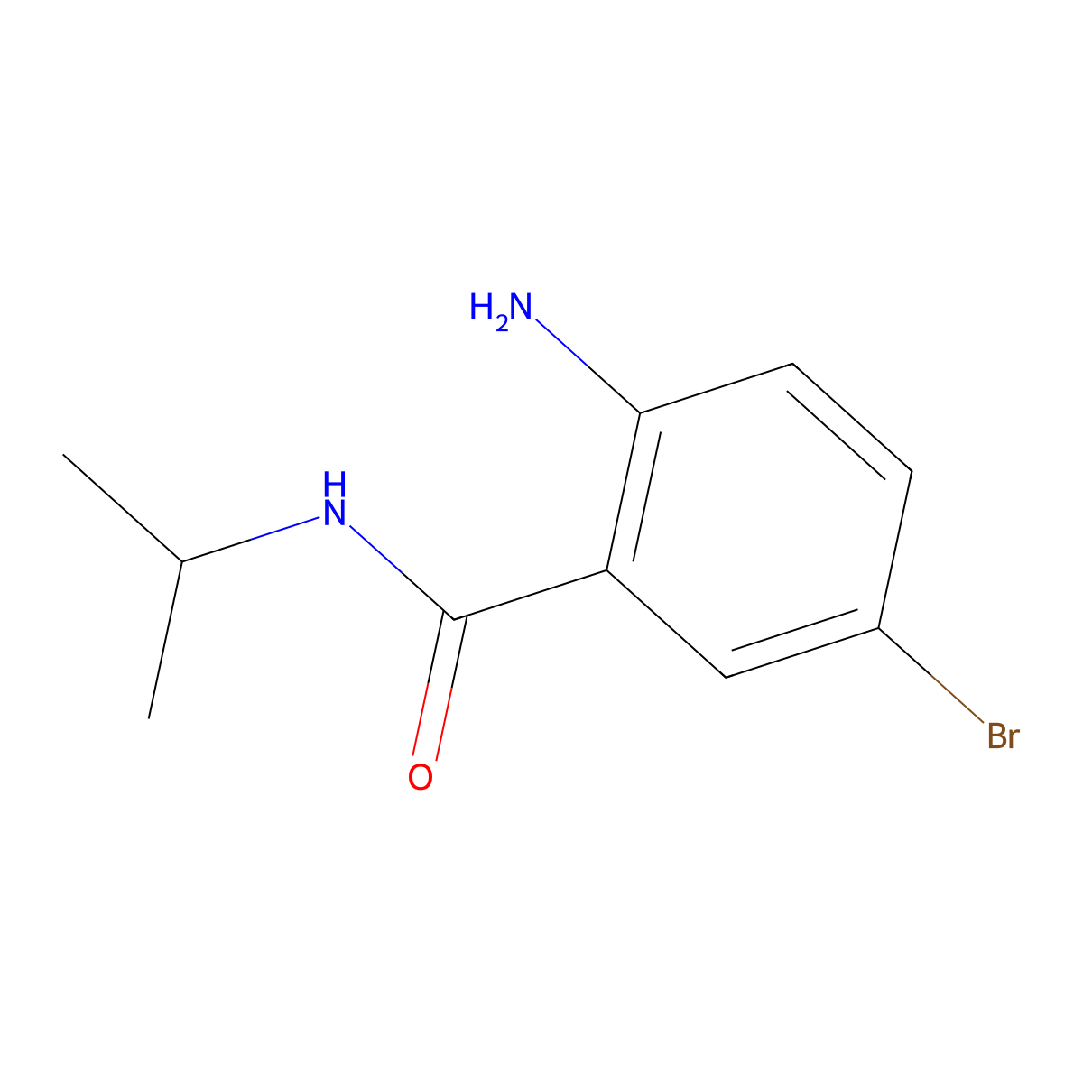 2-Amino-5-bromo-N-isopropylbenzamide molecular structure, CAS 1263377-52-1