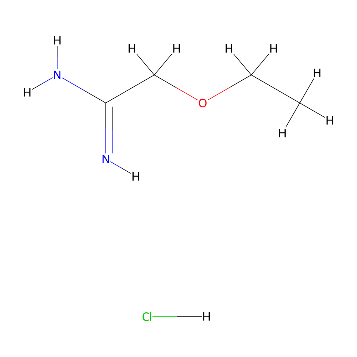 2-Ethoxyethanimidamide hydrochloride molecular structure, CAS 1263377-63-4