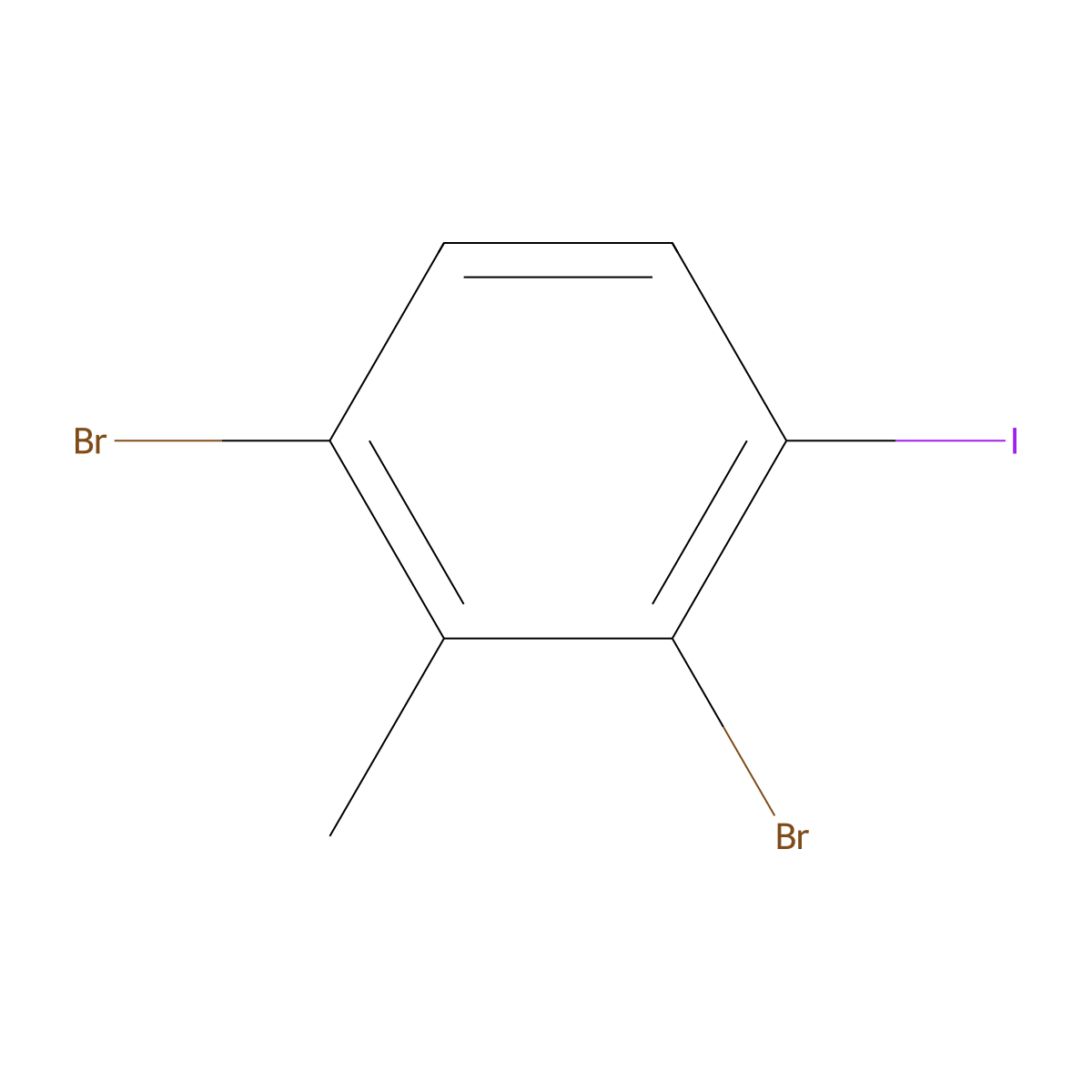1,3-Dibromo-4-iodo-2-methylbenzene molecular structure, CAS 1263377-65-6