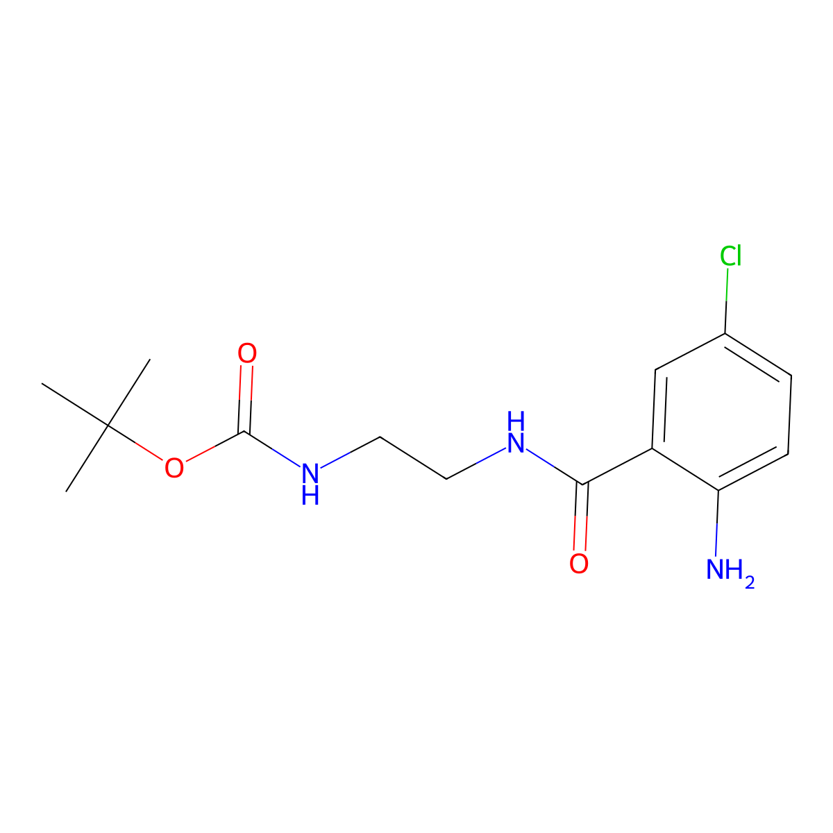 tert-Butyl (2-(2-amino-5-chlorobenzamido)ethyl)carbamate molecular structure, CAS 1263377-70-3