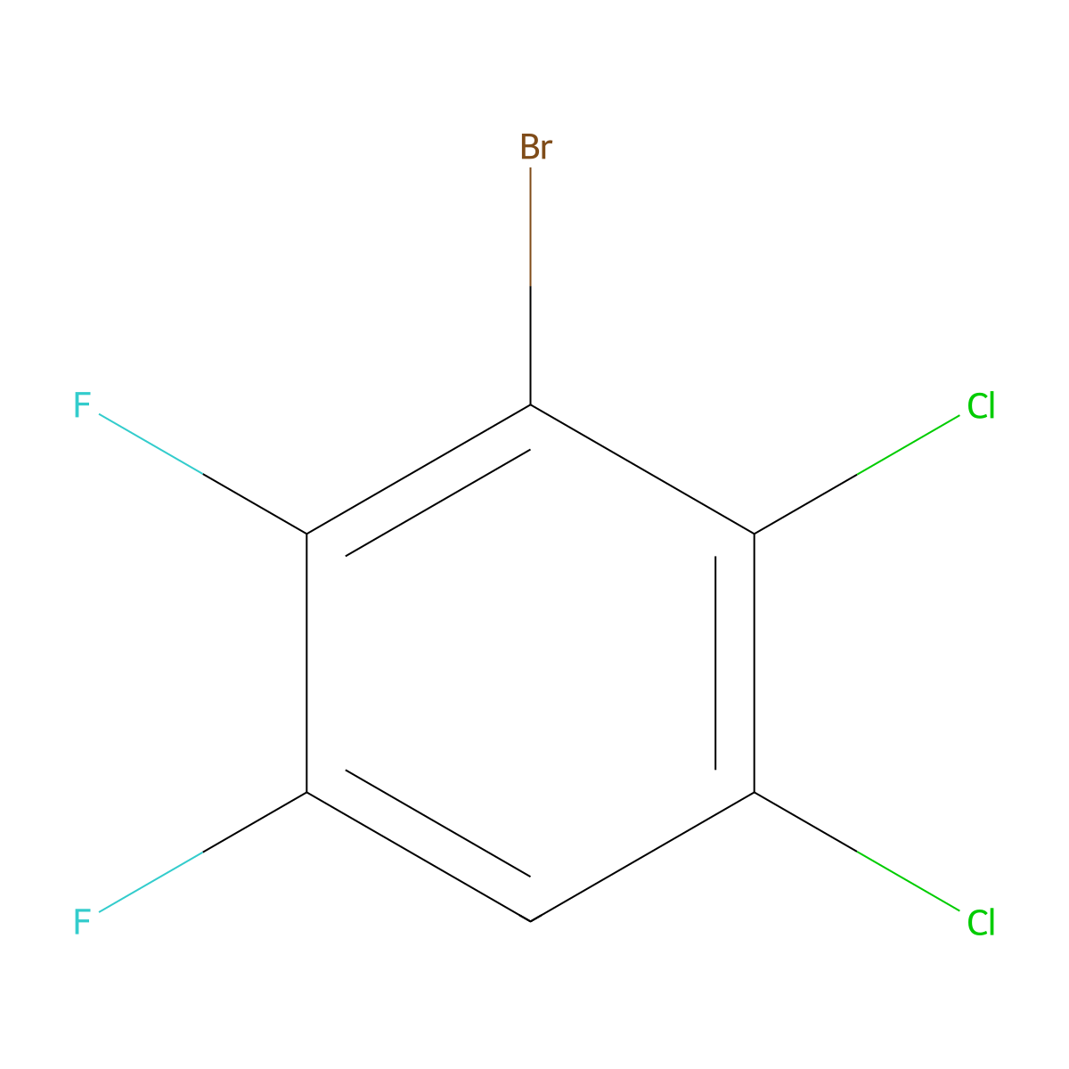 2,3-Dichloro-5,6-difluorobromobenzene molecular structure, CAS 1263377-80-5