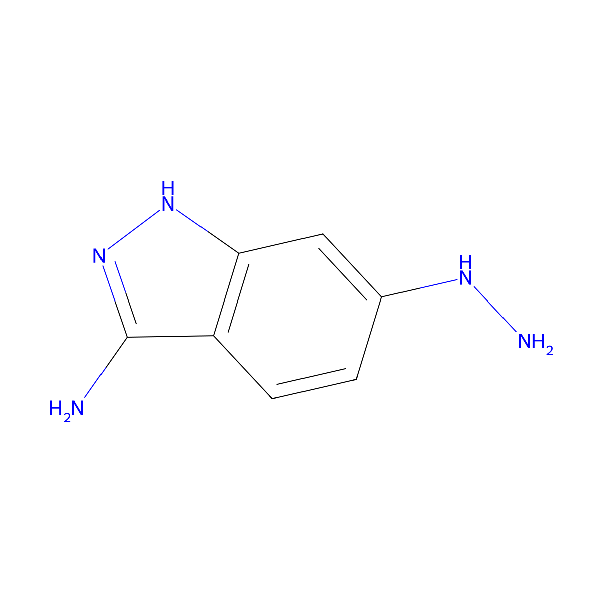 6-Hydrazino-1H-indazol-3-ylamine molecular structure, CAS 1263378-02-4