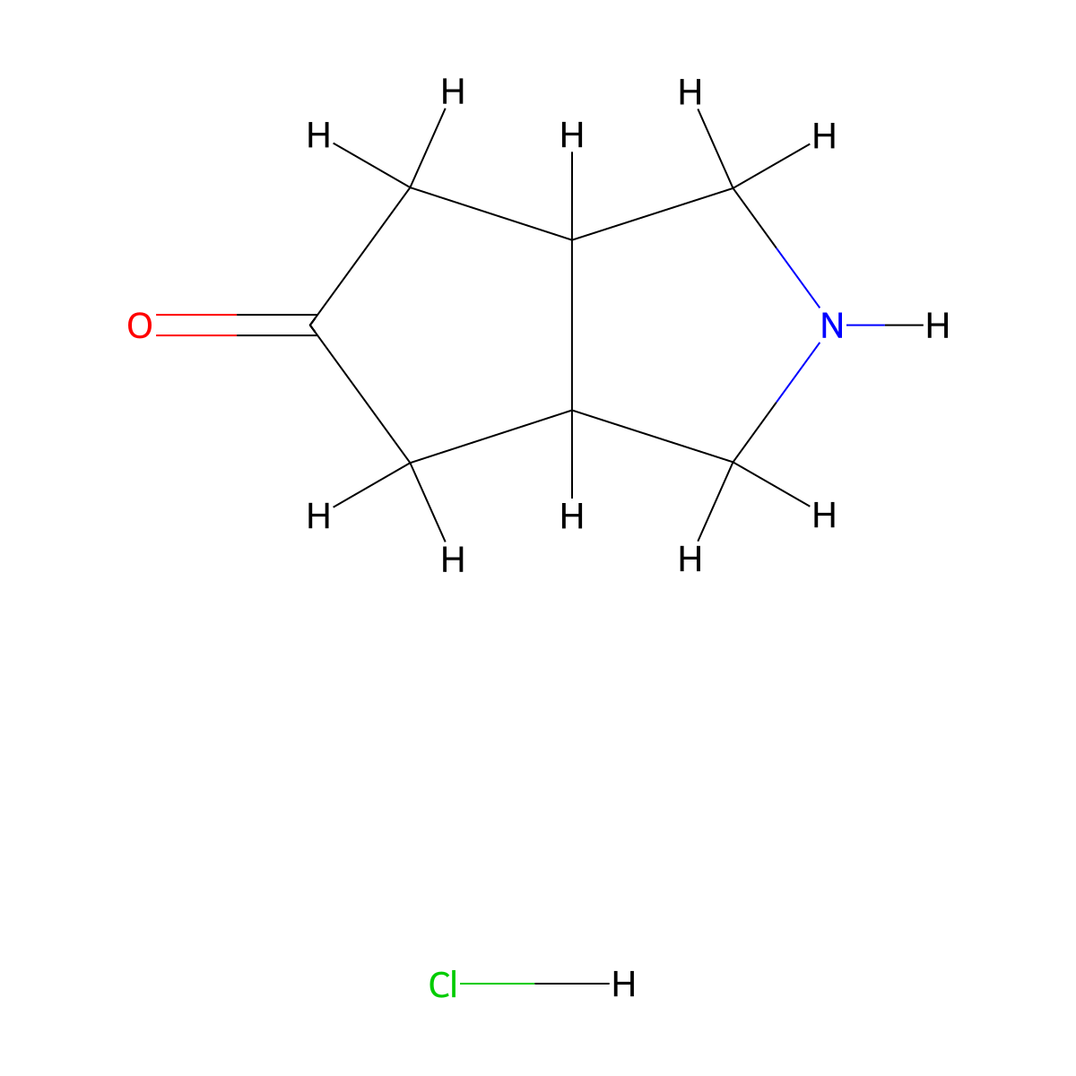 Hexahydrocyclopenta[c]pyrrol-5(1H)-one hydrochloride molecular structure, CAS 1263378-05-7