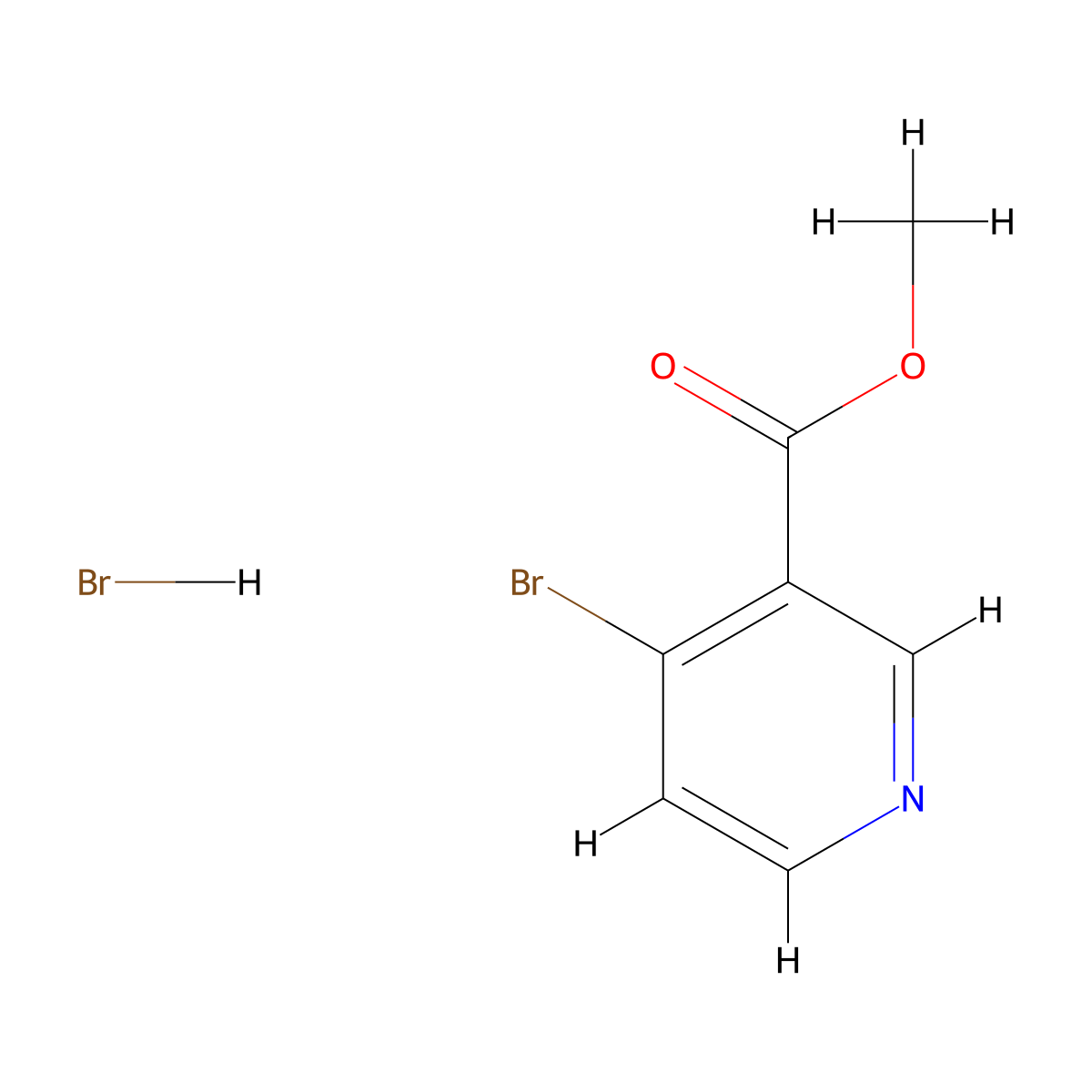 4-Bromo-nicotinic acid methyl ester hydrobromide molecular structure, CAS 1263378-22-8