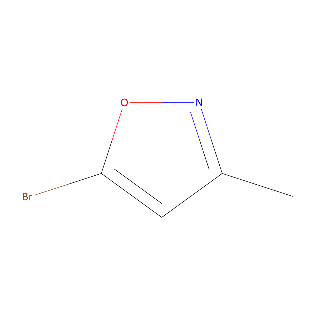 5-Bromo-3-methyl-1,2-oxazole molecular structure, CAS 1263378-26-2