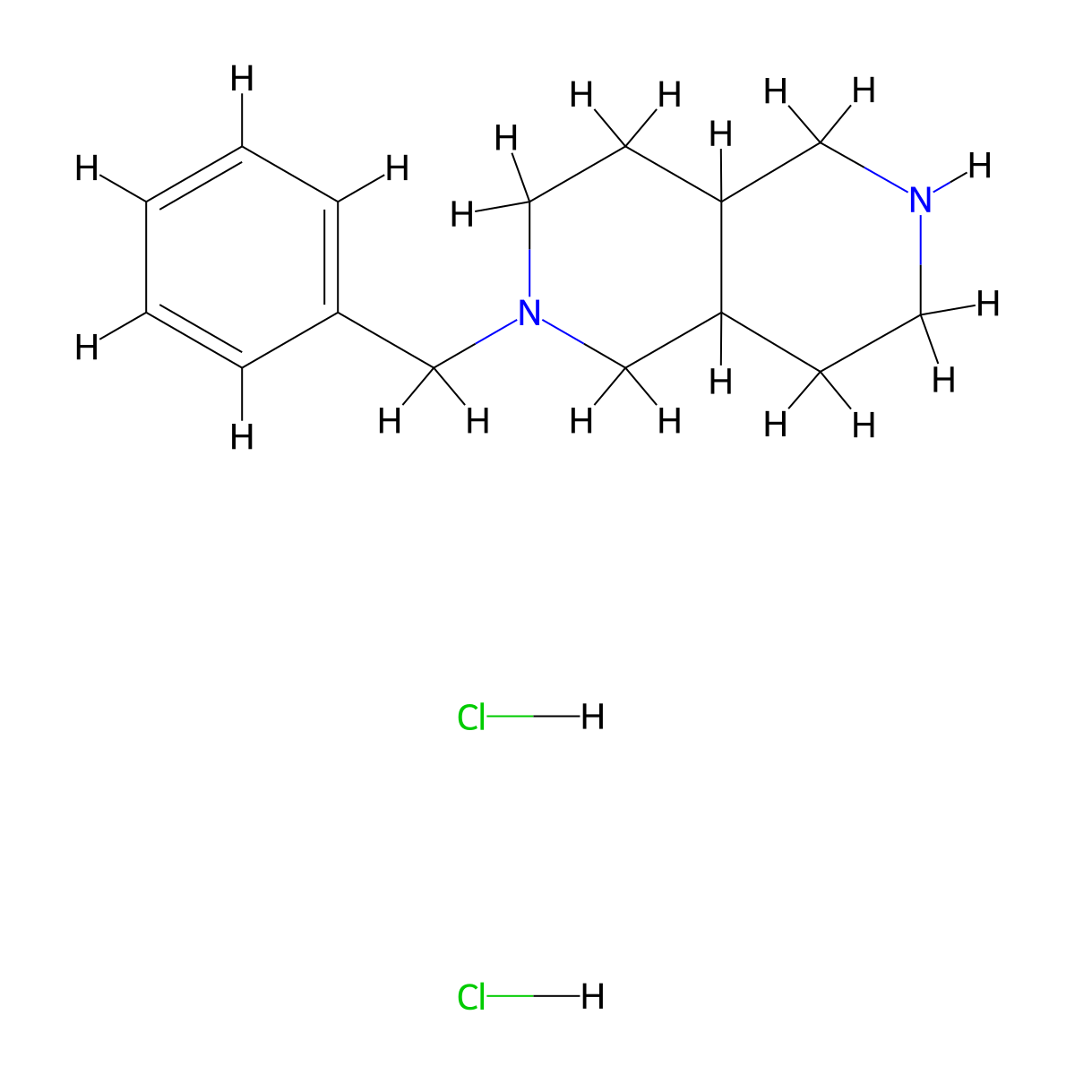 2-Benzyl-decahydro-[2,6]naphthyridine dihydrochloride molecular structure, CAS 1263378-31-9