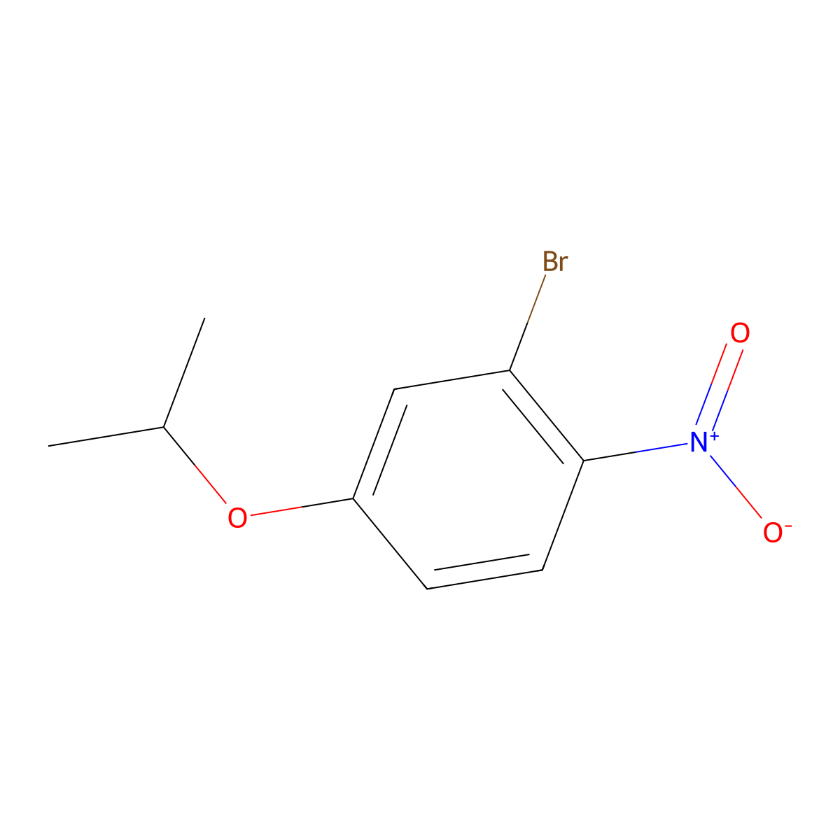 2-Bromo-4-isopropoxy-1-nitro-benzene molecular structure, CAS 1263378-47-7