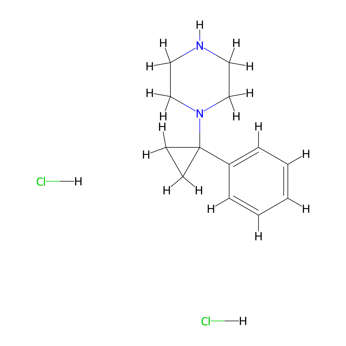 1-(1-Phenyl-cyclopropyl)-piperazine dihydrochloride molecular structure, CAS 1263378-62-6