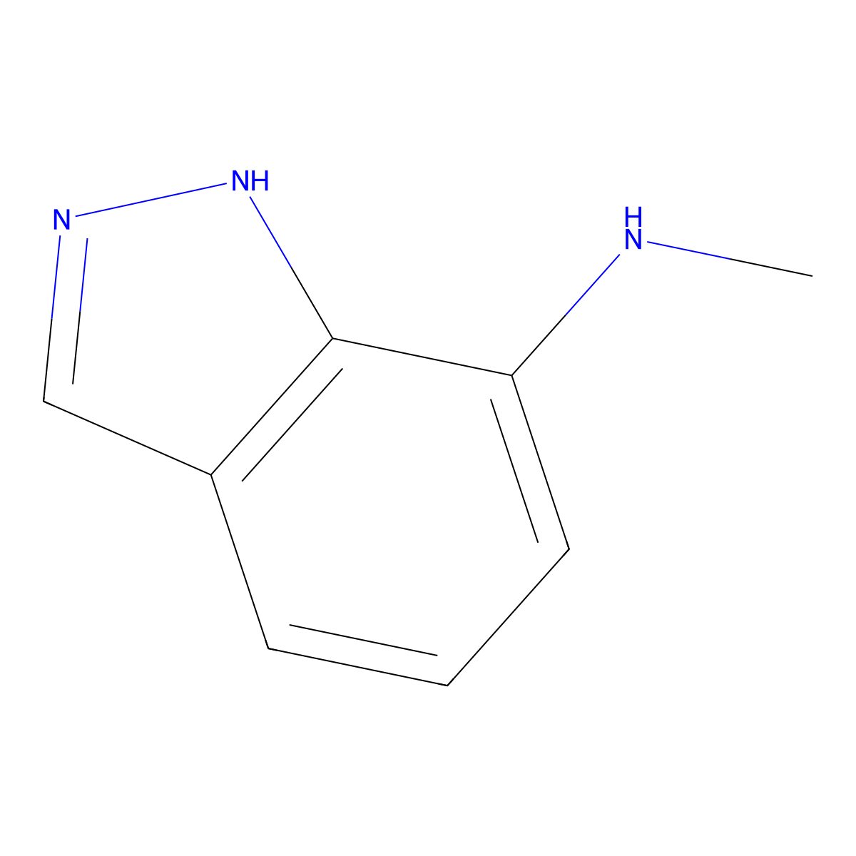 (1H-Indazol-7-yl)-methyl-amine molecular structure, CAS 1263378-89-7