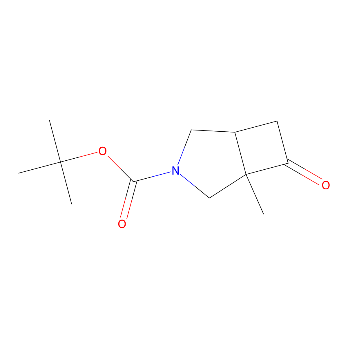 cis-1-Methyl-7-oxo-3-aza-bicyclo[3.2.0]heptane-3-carboxylic acid tert-butyl ester molecular structure, CAS 1263378-91-1