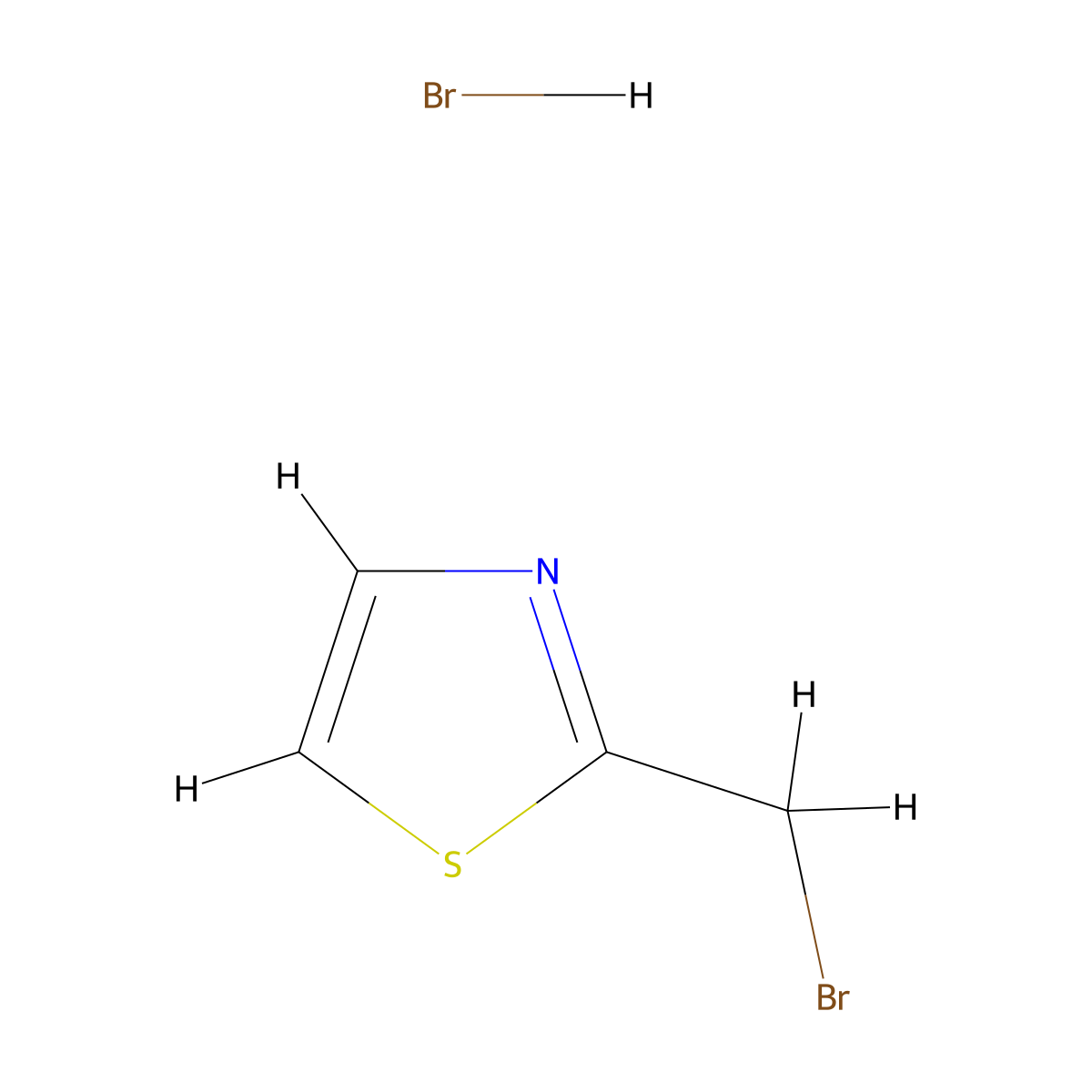 2-(Bromomethyl)-1,3-thiazole hydrobromide molecular structure, CAS 1263378-94-4