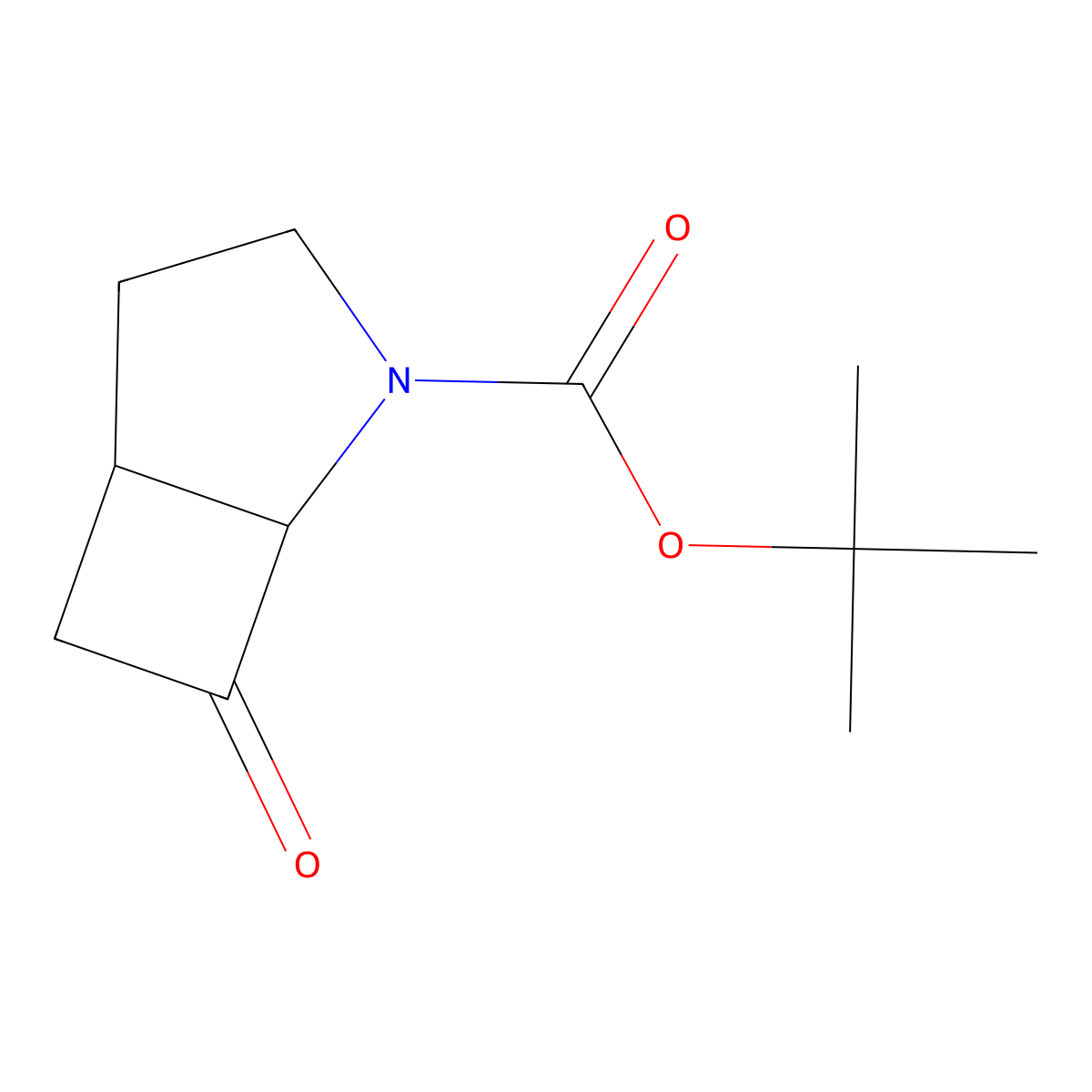 cis-7-Oxo-2-aza-bicyclo[3.2.0]heptane-2-carboxylic acid tert-butyl ester molecular structure, CAS 1263379-01-6