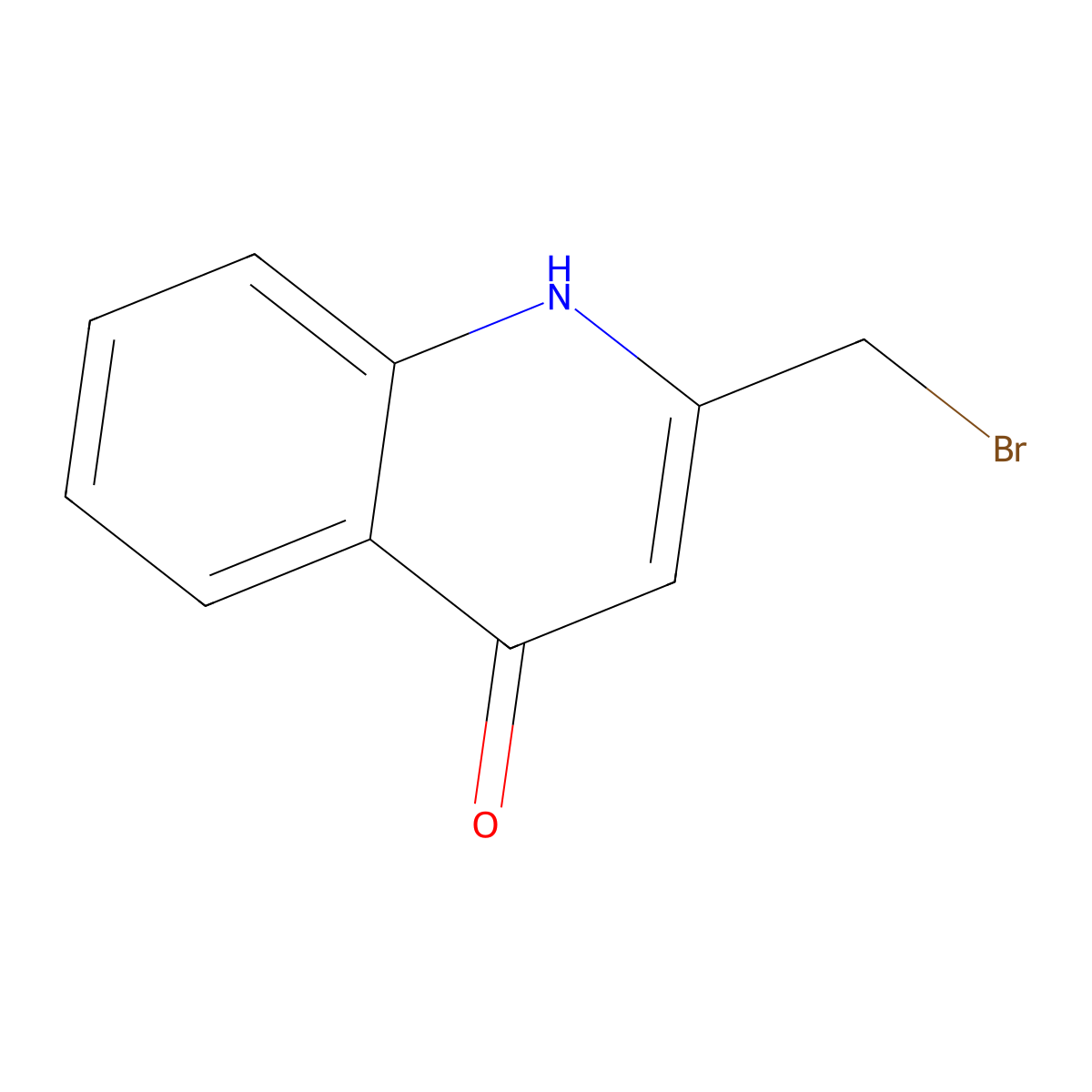 2-(Bromomethyl)-1,4-dihydroquinolin-4-one molecular structure, CAS 1263413-48-4