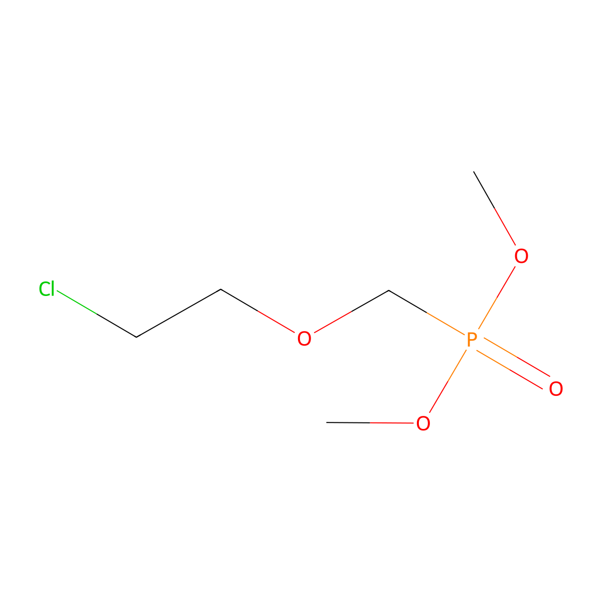 Dimethyl [(2-chloroethoxy)methyl]phosphonate molecular structure, CAS 126354-31-2