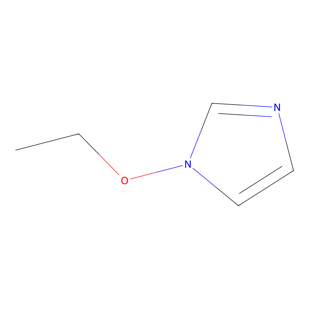 1-ethoxy-1H-imidazole molecular structure, CAS 126355-37-1