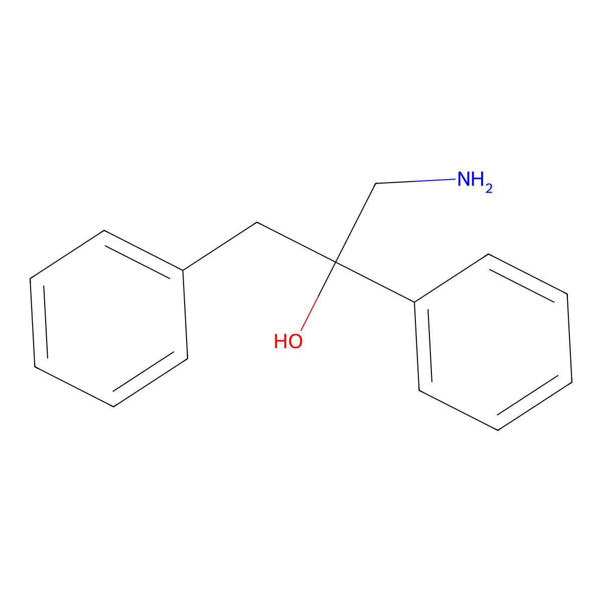 1-Amino-2,3-diphenylpropan-2-ol molecular structure, CAS 126376-38-3