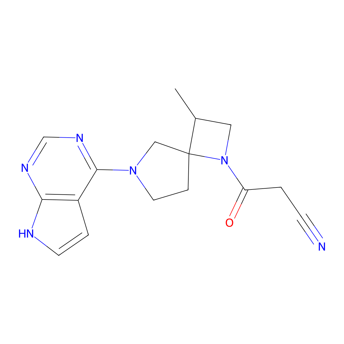 Delgocitinib molecular structure, CAS 1263774-59-9