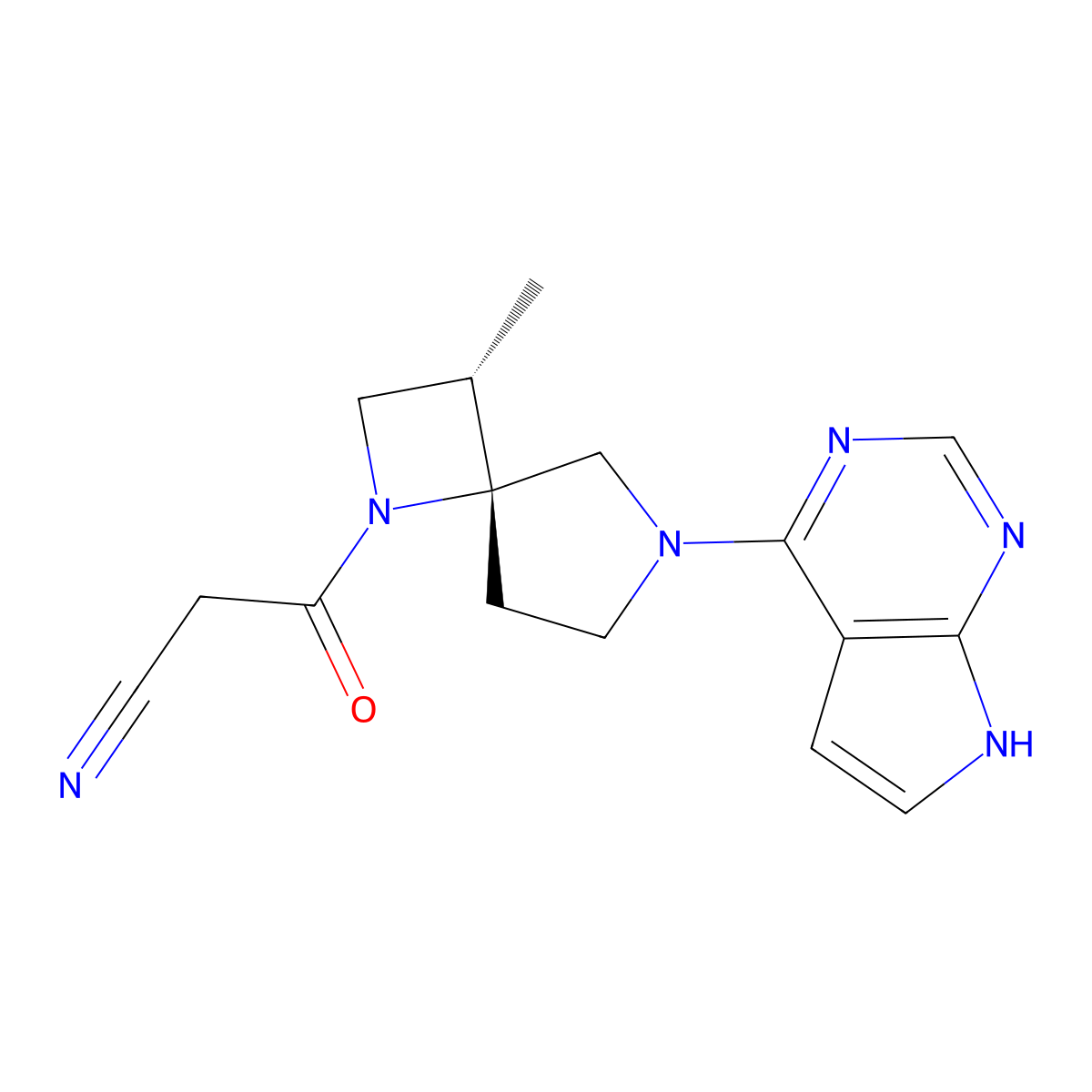 Delgocitinib molecular structure, CAS 1263774-59-9