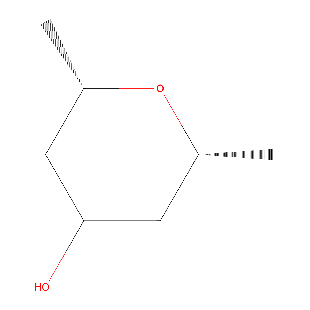 Rel-(2R,6S)-2,6-dimethyltetrahydropyran-4-OL molecular structure, CAS 1263775-49-0