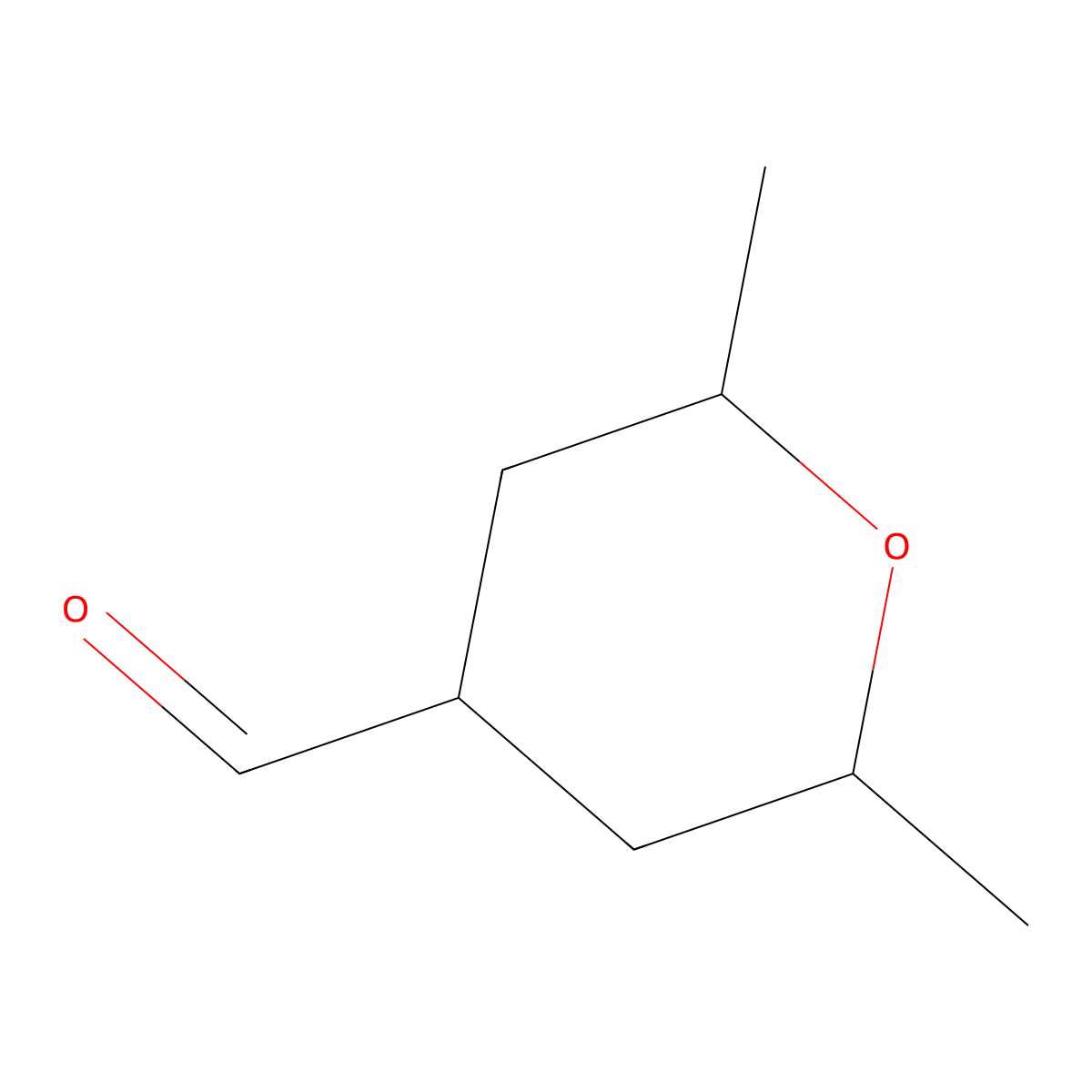 cis-2,6-Dimethyloxane-4-carbaldehyde molecular structure, CAS 1263775-50-3