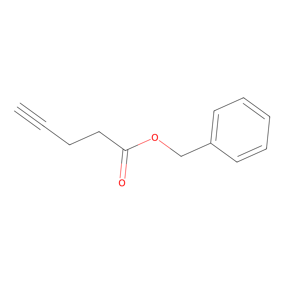 Benzyl pent-4-ynoate molecular structure, CAS 126378-11-8