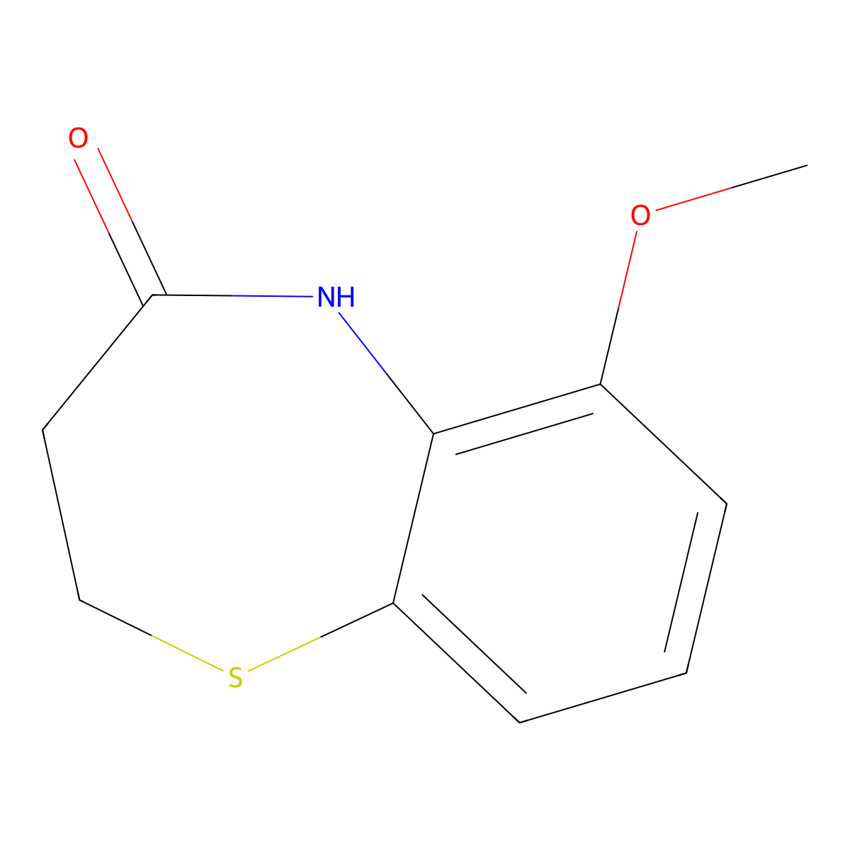 6-Methoxy-2,3,4,5-tetrahydro-1,5-benzothiazepin-4-one molecular structure, CAS 1263798-97-5