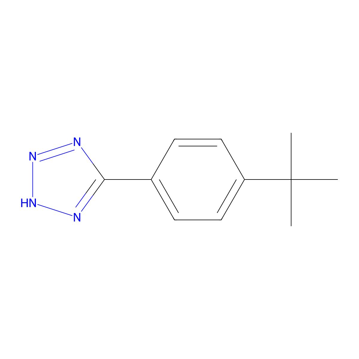 5-(4-tert-Butylphenyl)-2H-tetrazole molecular structure, CAS 126393-38-2
