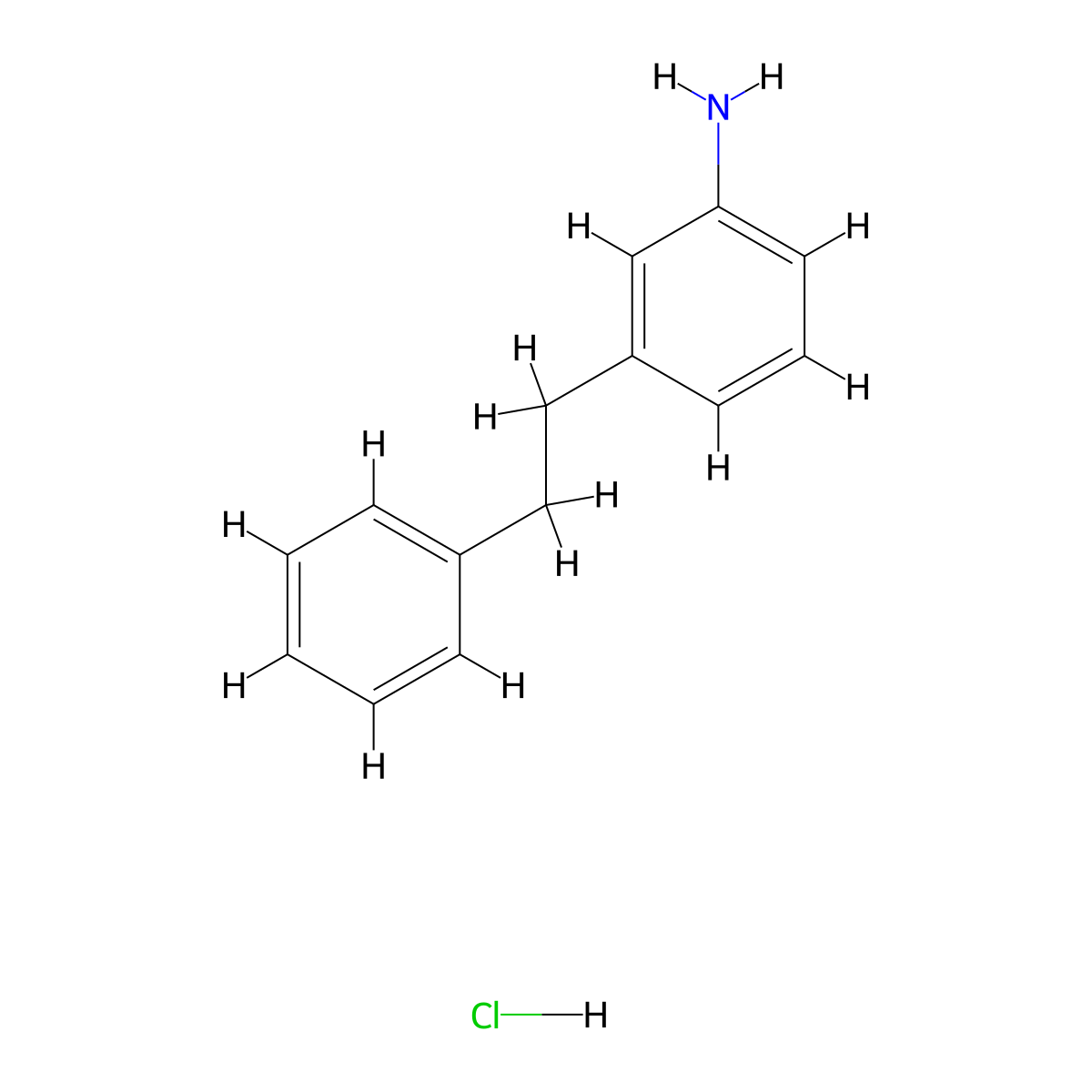 3-(2-Phenylethyl)Aniline Hydrochloride molecular structure, CAS 1263998-92-0