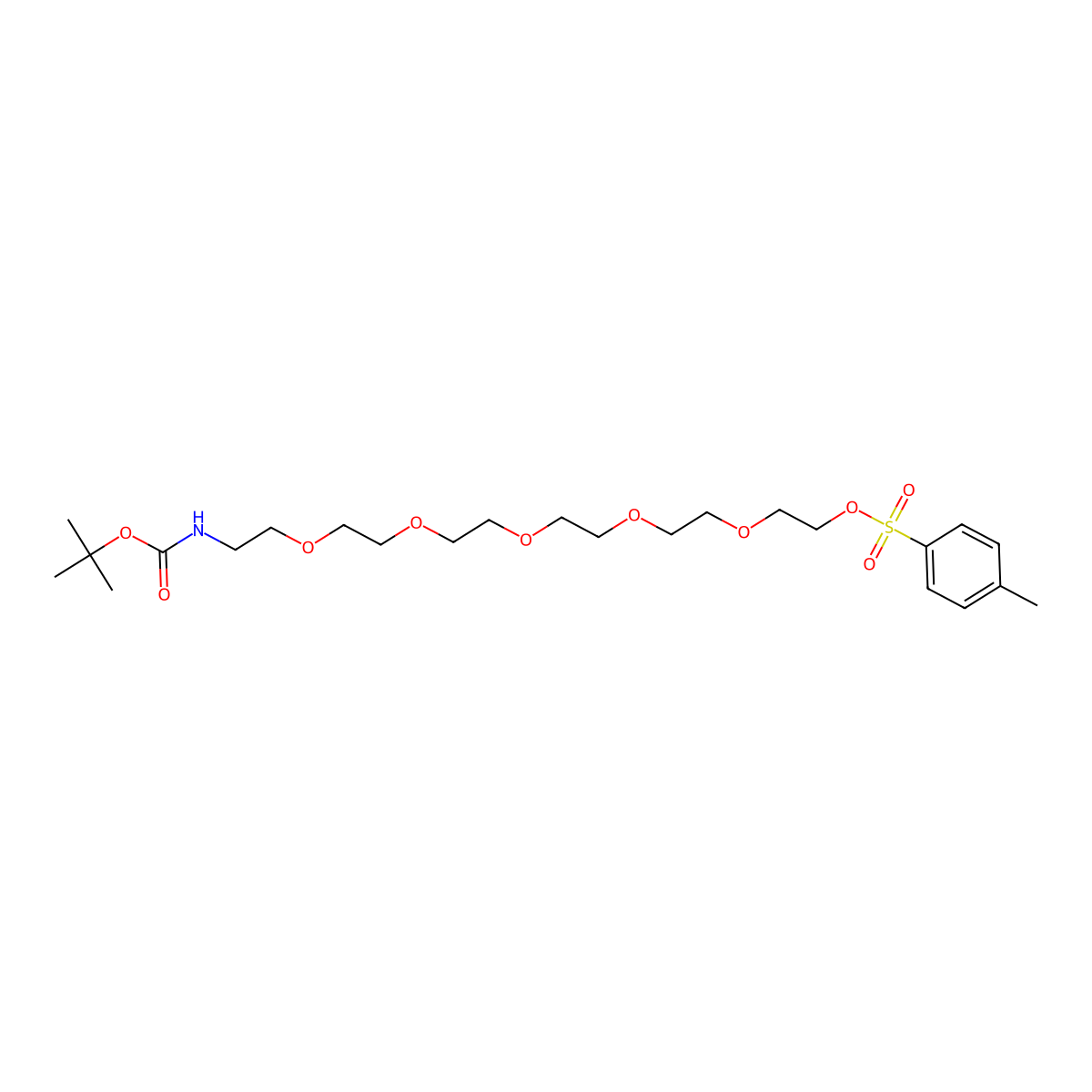 t-Boc-N-amido-PEG6-Tos molecular structure, CAS 1264015-76-0