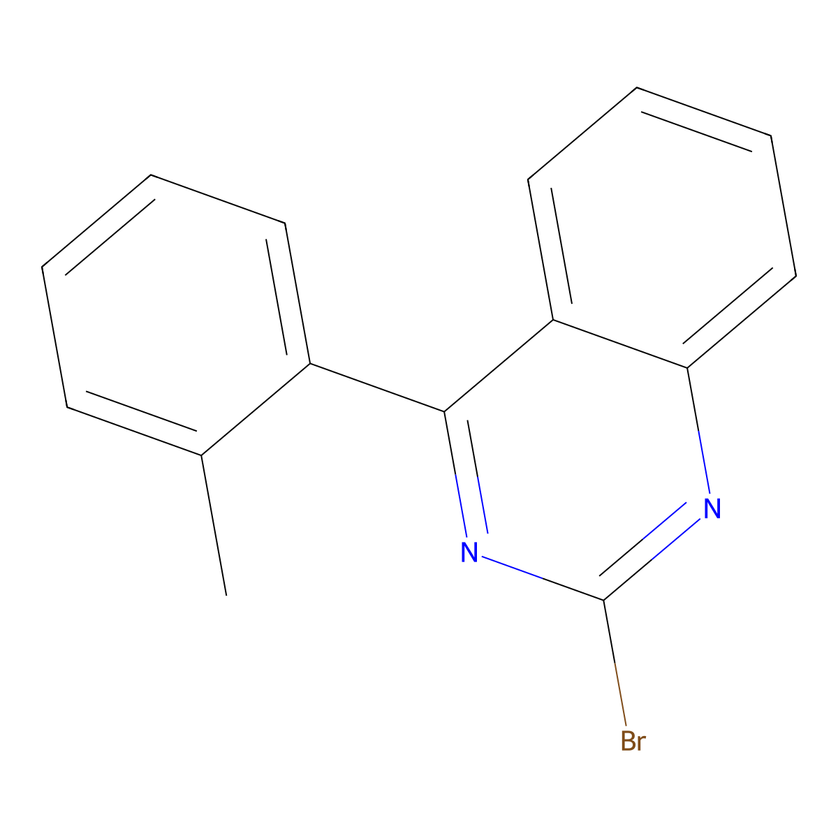 2-Bromo-4-(2-tolyl)quinazoline molecular structure, CAS 1264033-04-6