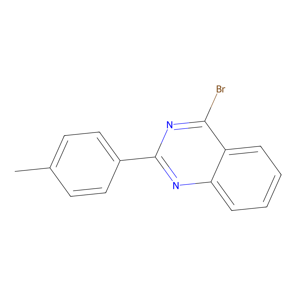 4-Bromo-2-(4-tolyl)quinazoline molecular structure, CAS 1264033-25-1