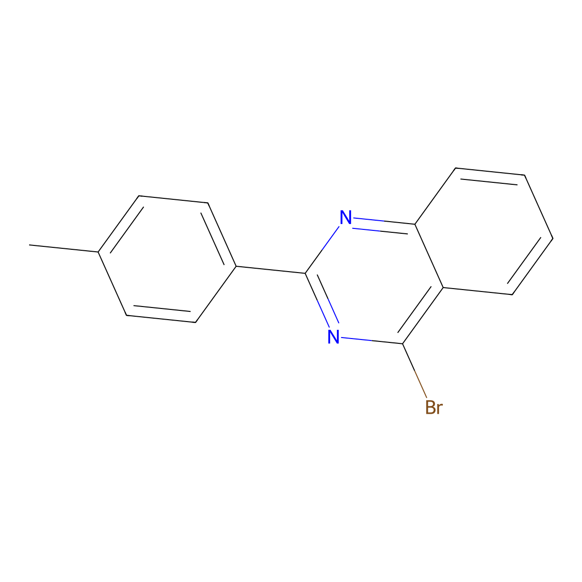4-Bromo-2-(4-tolyl)quinazoline molecular structure, CAS 1264033-25-1