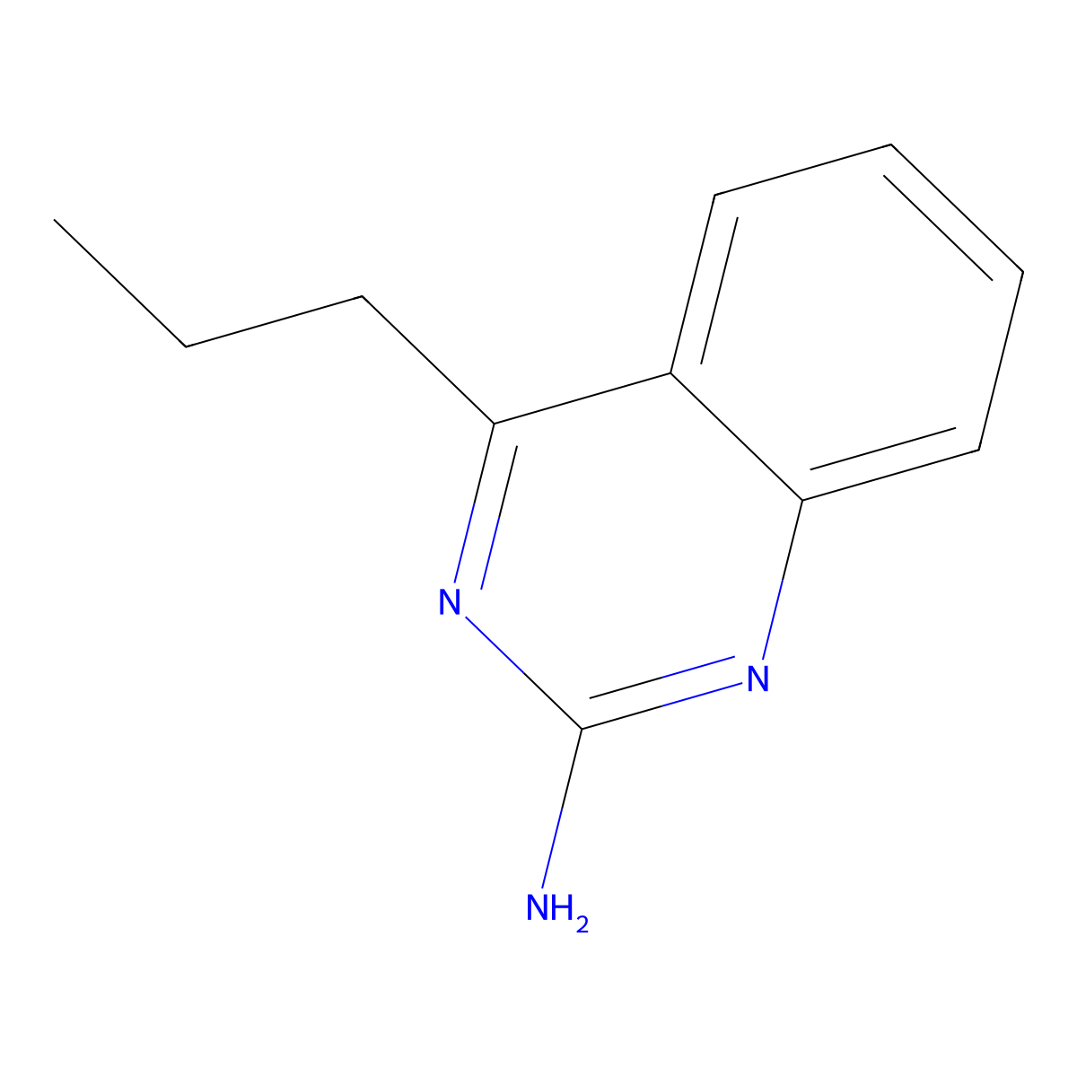 2-Amino-4-(n-propyl)quinazoline molecular structure, CAS 1264033-69-3