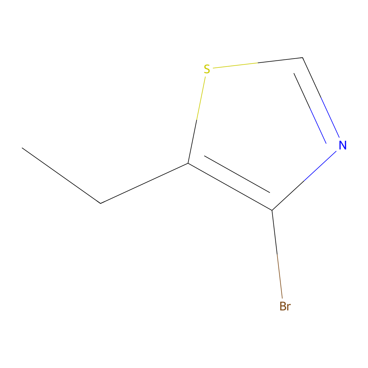 4-Bromo-5-ethylthiazole molecular structure, CAS 1264033-99-9