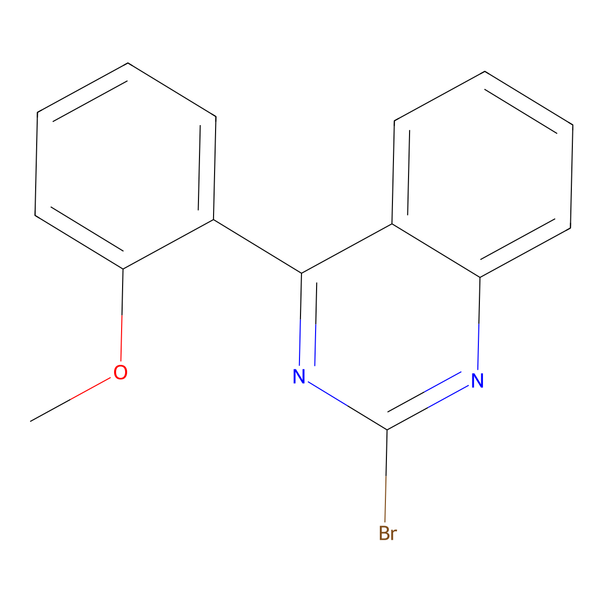 2-Bromo-4-(2-methoxyphenyl)quinazoline molecular structure, CAS 1264034-16-3