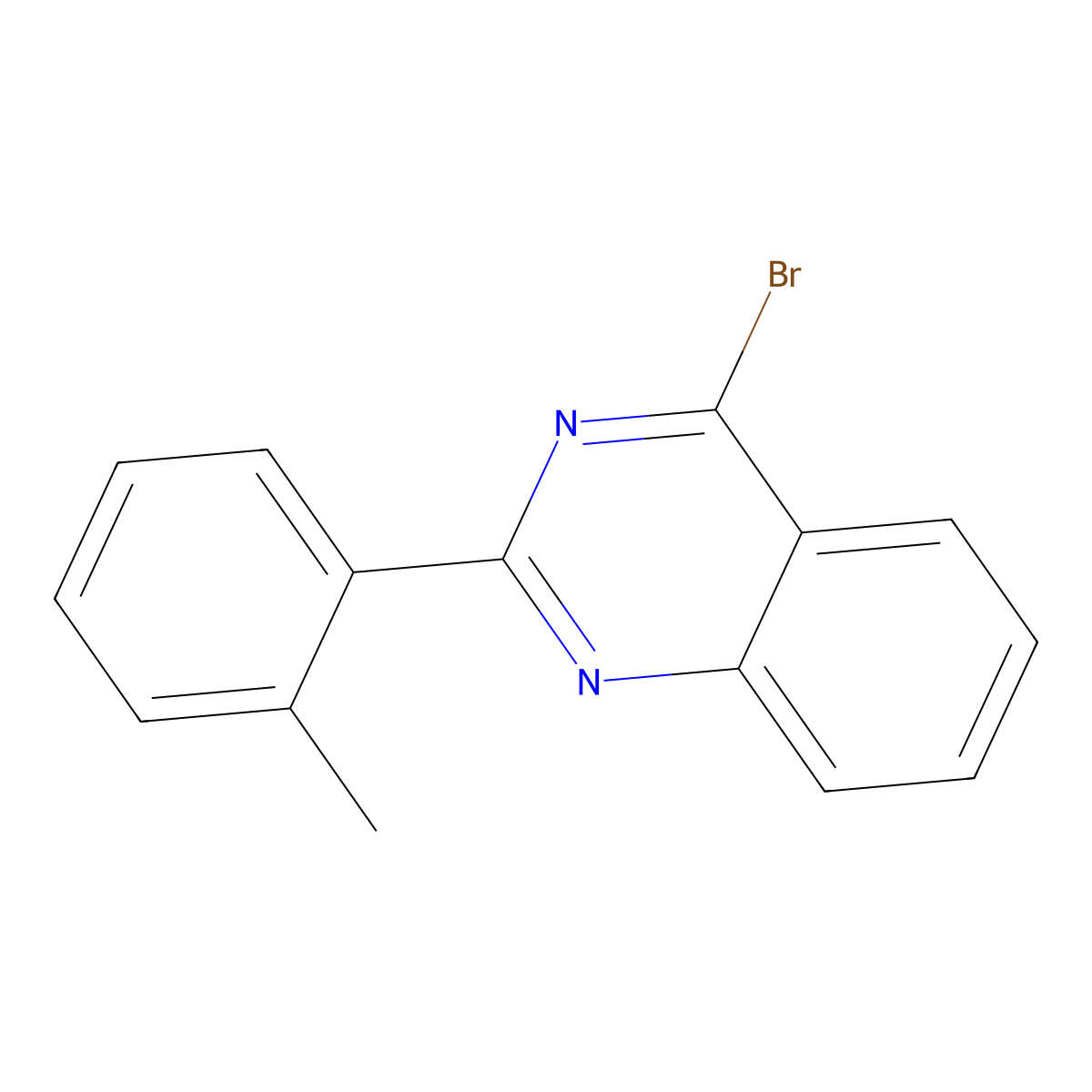 4-Bromo-2-(2-tolyl)quinazoline molecular structure, CAS 1264035-06-4