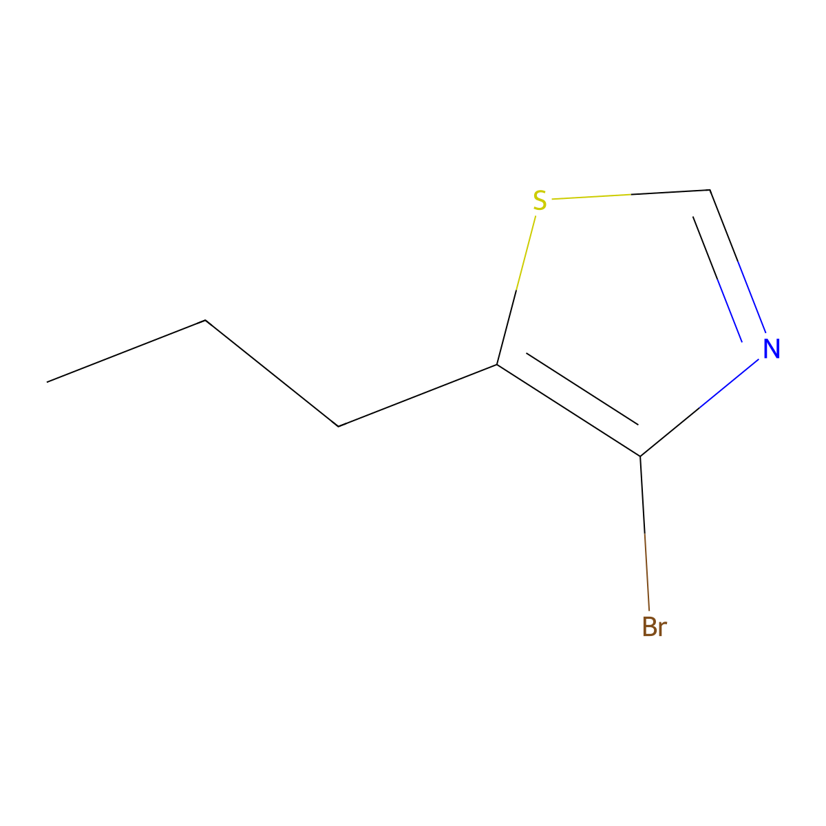 4-Bromo-5-(n-propyl)thiazole molecular structure, CAS 1264035-76-8