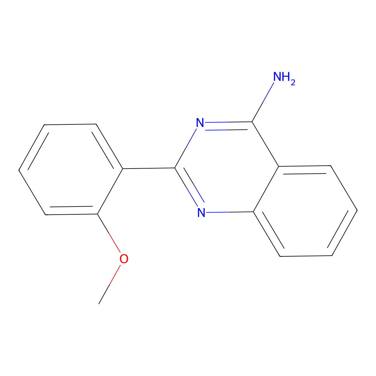 4-Amino-2-(2-methoxyphenyl)quinazoline molecular structure, CAS 1264035-88-2