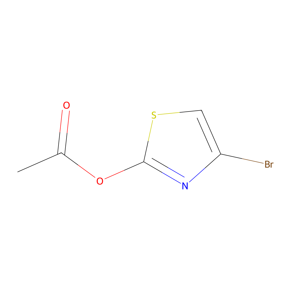 4-Bromothiazol-2-yl acetate molecular structure, CAS 1264035-93-9