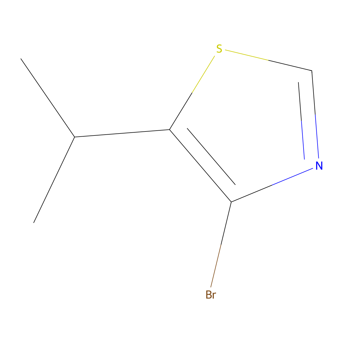 4-Bromo-5-(iso-propyl)thiazole molecular structure, CAS 1264036-02-3