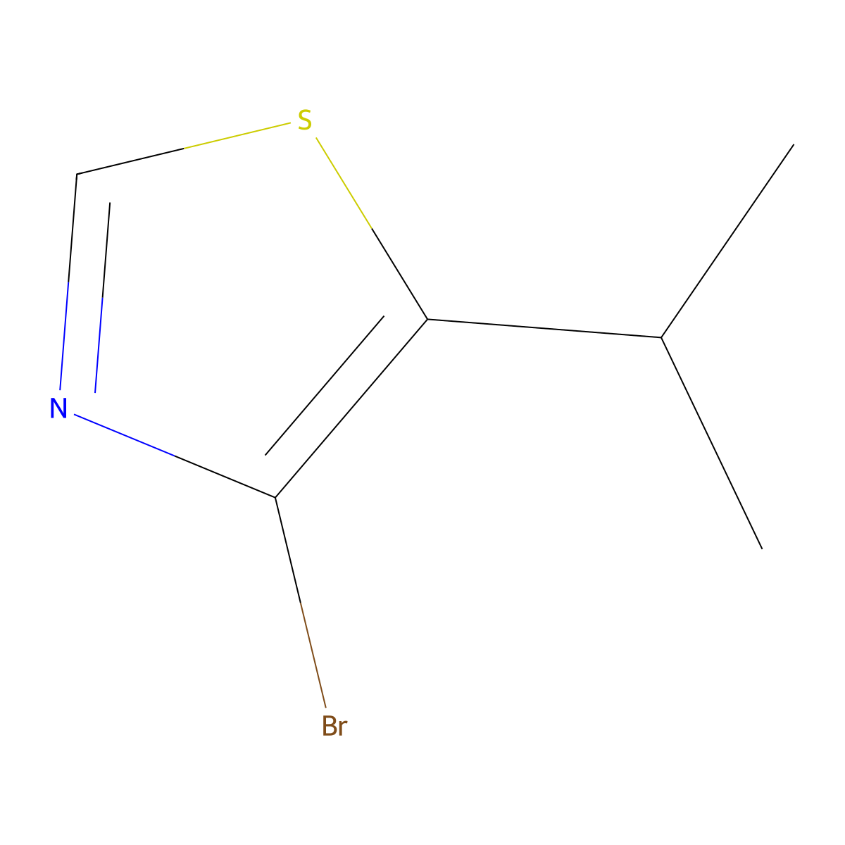 4-Bromo-5-(iso-propyl)thiazole molecular structure, CAS 1264036-02-3