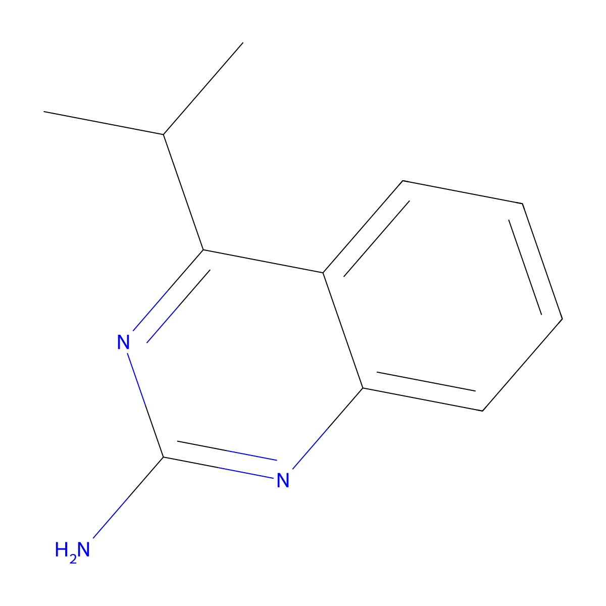 2-Amino-4-(iso-propyl)quinazoline molecular structure, CAS 1264036-19-2