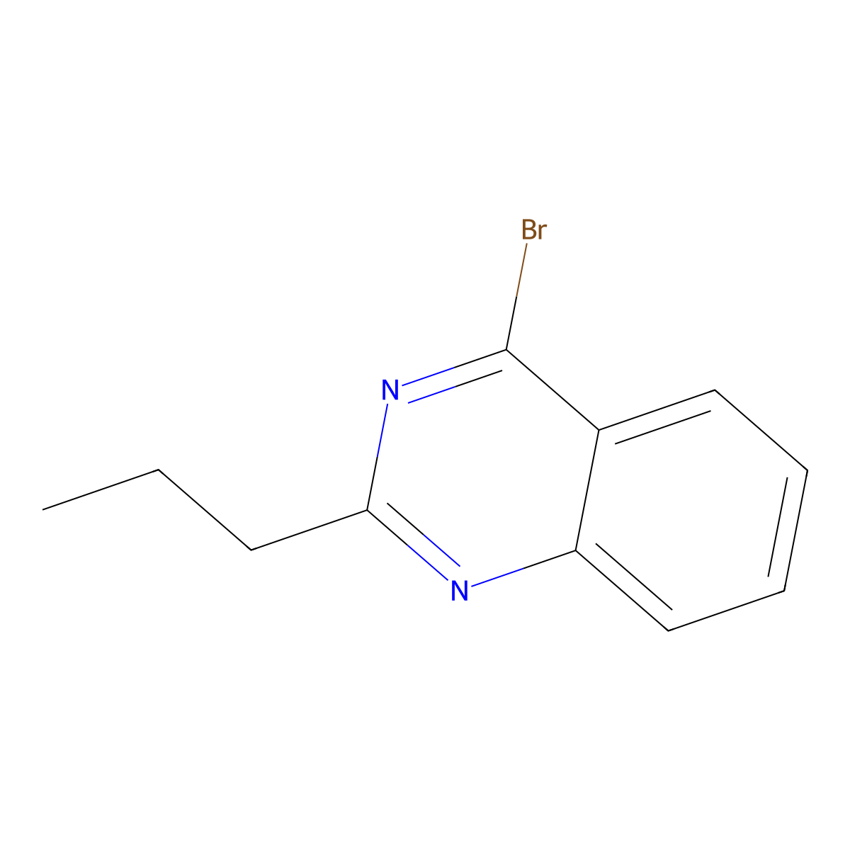 4-Bromo-2-(n-propyl)quinazoline molecular structure, CAS 1264036-84-1